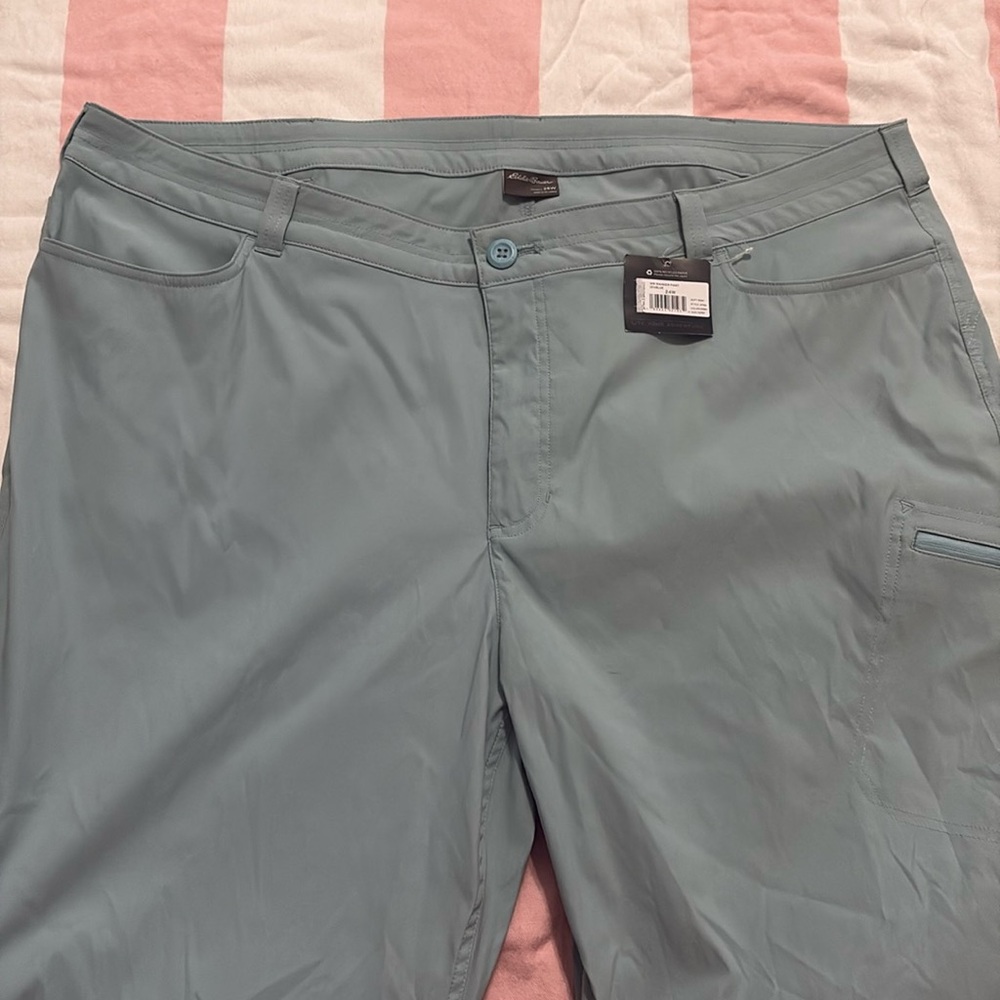 NWT - Eddie Bauer - Size 24W - Rainier Classic Pants - Robin’s Egg Blue